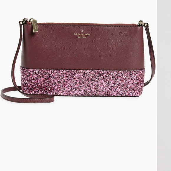 kate spade Handbags - Kate Spade Burgundy and Pink Crossbody Bag